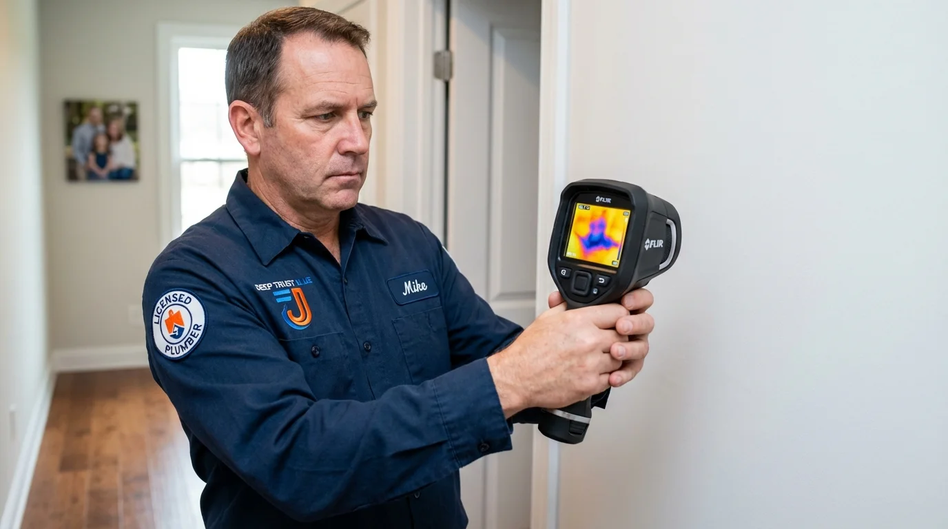 Thermal imaging leak detection by Johns Plumbing LLC in Mount Angel